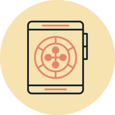 Akıllı telefon. Web simgesi basit tasarım