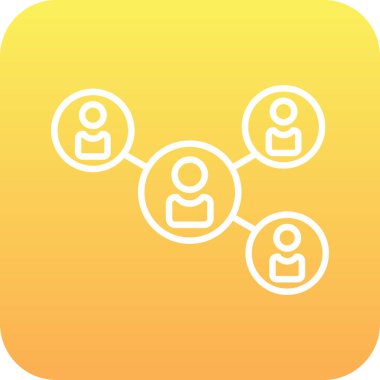 Ağ vektörü simgesi modern basit vektör illüstrasyonu