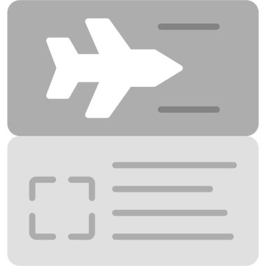 Hava yolculuğu simgesi ana hat biçiminde