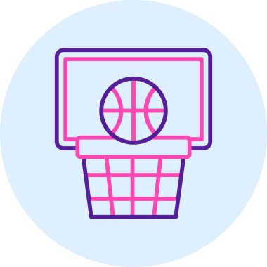 Basketbol topu. Basit tasarım