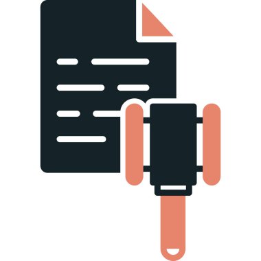 belge dosya simgesi vektör illüstrasyonu