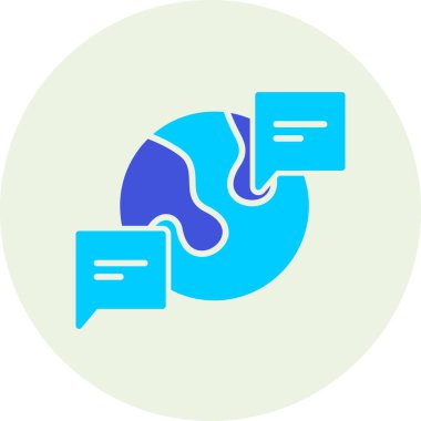 Konuşma balonu. Web simgesi