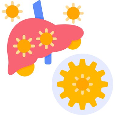 Virüs. Web simgesi basit tasarım