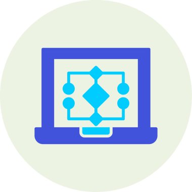 Bilgisayar. Web simgesi basit illüstrasyon