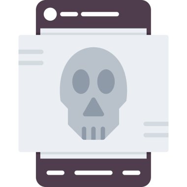 Hareket eden telefon simgesi düz tasarım