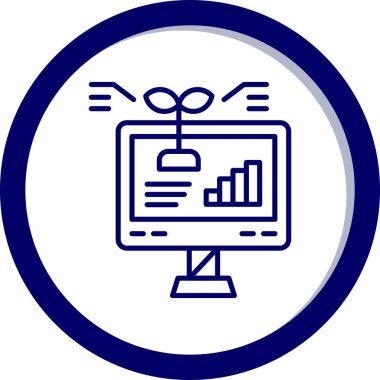 seo modern simgesinin vektör illüstrasyonu