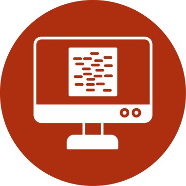 Dizüstü bilgisayar simgesinin vektör çizimi