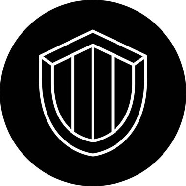 kalkan ikon vektör illüstrasyonu