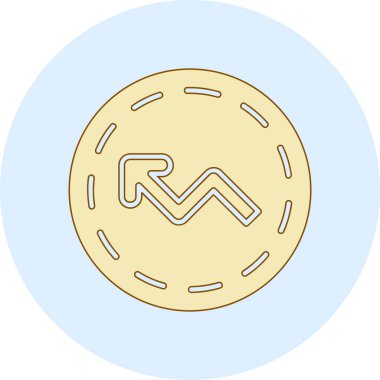 Bozuk para simgesinin vektör illüstrasyonu