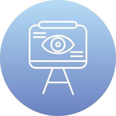 Modern göz simgesinin vektör illüstrasyonu