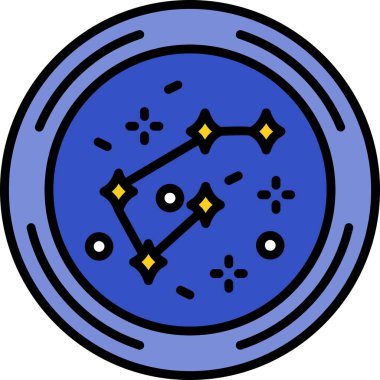 Gezegenin modern bir simgesinin vektör çizimi