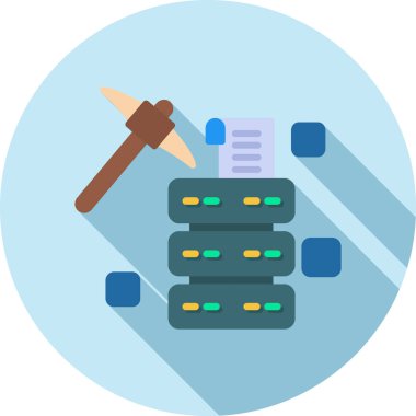 veri merkezi vektör simgesi