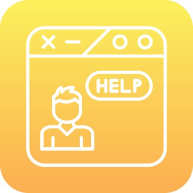 Yardımın vektör illüstrasyonu