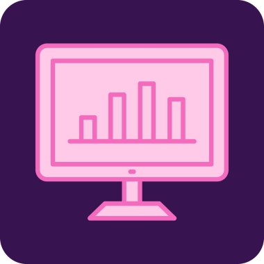 LCD ekran simge vektör