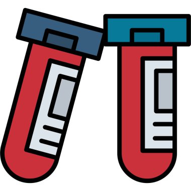 test tüpleri kutsal kişilerin resmi, vektör çizim