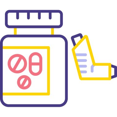 Uyuşturucu. Web simgesi basit illüstrasyon