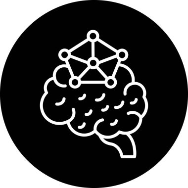 vektör insan beyni simgesi