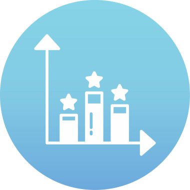 Bir yıldız simgesinin vektör illüstrasyonu