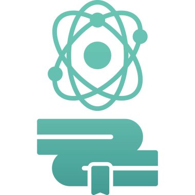 atom simgesi vektör illüstrasyonu