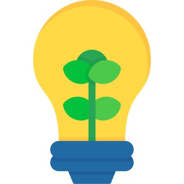 Ampul. Web simgesi vektör illüstrasyonu