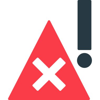 uyarı simgesi, vektör illüstrasyonu