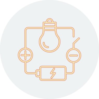 Modern bir gaz ikonunun vektör illüstrasyonu