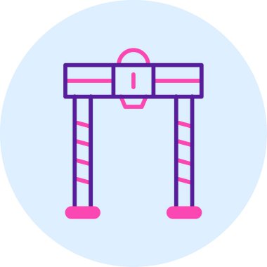 Yılbaşı ve Yeni Yıl simgesinin vektör illüstrasyonu