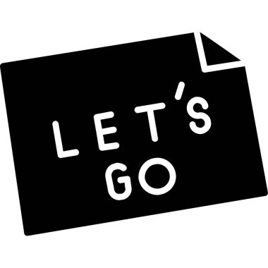 Beyaz arkaplanda simgeye git