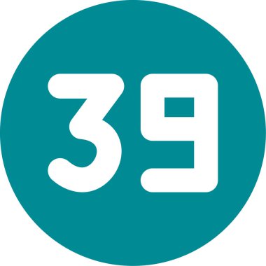 Mavi 38. simgenin çizimi