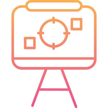 Kamera. Web simgesi basit illüstrasyon