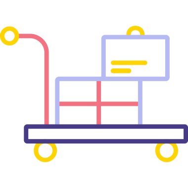 Tramvay Simgesinin vektör çizimi