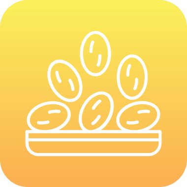 Gıda simgesinin vektör illüstrasyonu