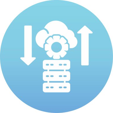 bulut hesaplama vektörü simgesi