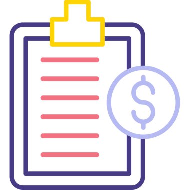 Belge. Web simgesi basit illüstrasyon