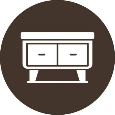 Tahta bir masanın vektör illüstrasyonu