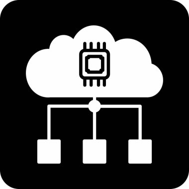 bulut hesaplama vektörü sembol tasarımı