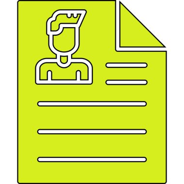 belge simgesi vektör illüstrasyonu