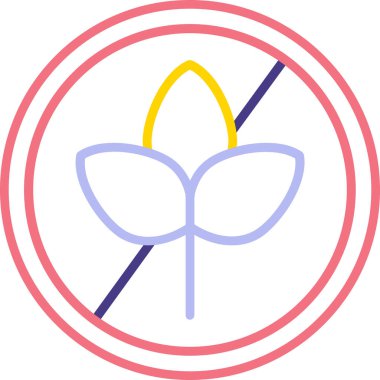 Çiçek simgesinin vektör illüstrasyonu