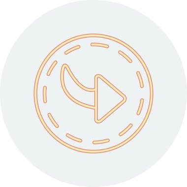 müzik çalar ikon vektör illüstrasyonu