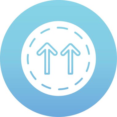 Yön ok ikonu vektör illüstrasyonu