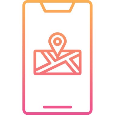 konum simgesi vektör illüstrasyonu