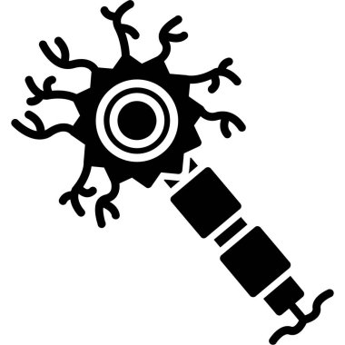 bakteri hücre simgesi katı biçimde