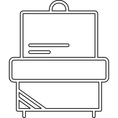 ofis çalışma masası ve belge vektör illüstrasyon tasarımı