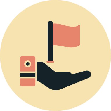 Bir insan simgesinin vektör illüstrasyonu