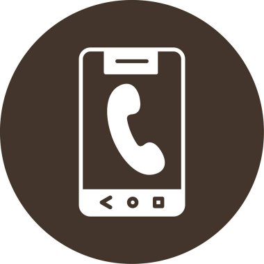 telefon simgesini arayın. Vektör çizim