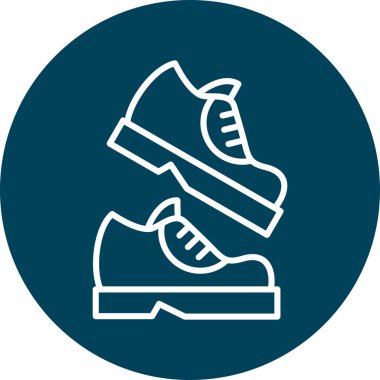 ayakkabı ikonu vektör illüstrasyonu