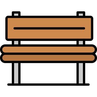 Yedek kulübesi Web simgesi basit illüstrasyon