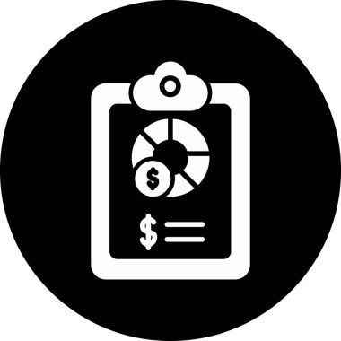 para vektörü glyph düz simge tasarımı