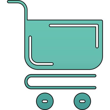 Alışveriş arabası simgesi, taslak biçimi