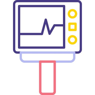 Televizyon. Web simgesi basit illüstrasyon